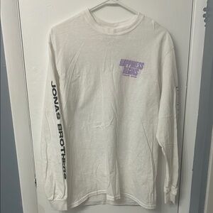 White Long Sleeve Tour Shirt Jonas brothers 2019